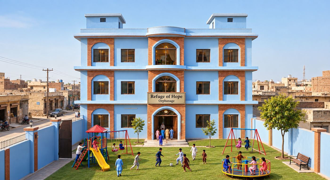 Illustration of the future Refuge of Hope orphanage